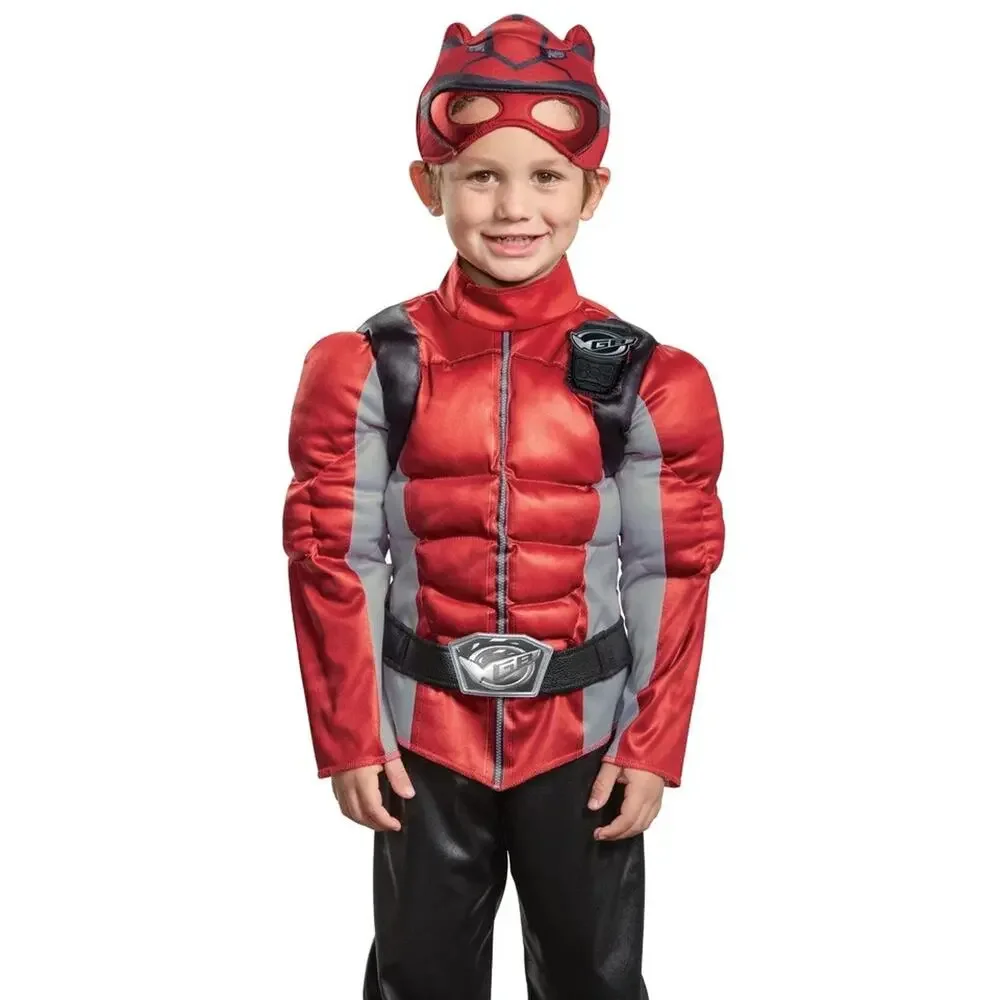 New Power Rangers Beast Morphers Muscle Halloween Costume Toddler Boy's Sz 3T/4T